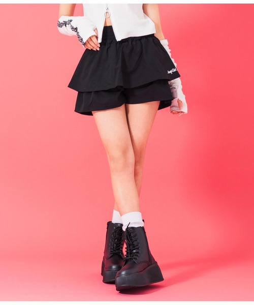 ANAP GｉRL（アナップガール）の「ティアードスカート（スカート・キッズ・オフホワイト/ブラック・M/S/XS）」の19枚目の写真