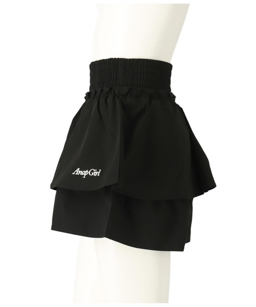 ANAP GｉRL（アナップガール）の「ティアードスカート（スカート・キッズ・オフホワイト/ブラック・M/S/XS）」の10枚目の写真