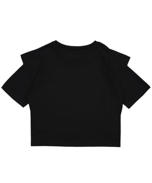 select MOCA Et(セレクトモカエト)の「【Et】Flared Double Sleeve Tops(Tシャツ/カットソー・レディース・ブラック/グレー・FREE)」の22枚目の写真