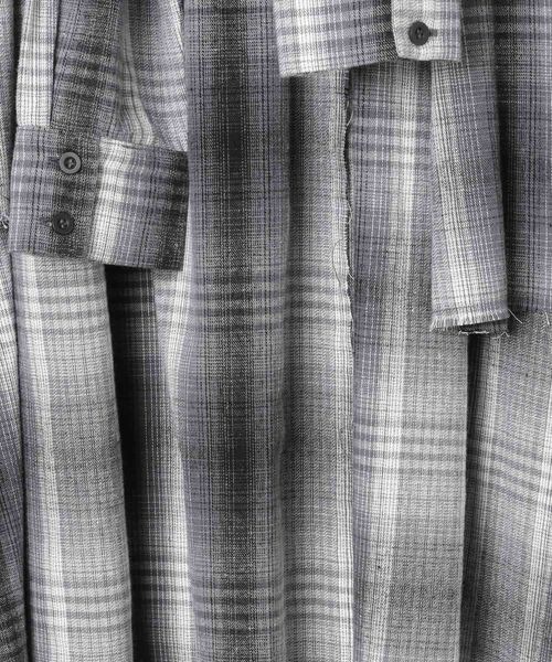 JEANASIS（ジーナシス）の「シャツライクアシメチェックスカート/455599（スカート・レディース・ブラウン系その他/ブラック系その他・FREE）」の13枚目の写真