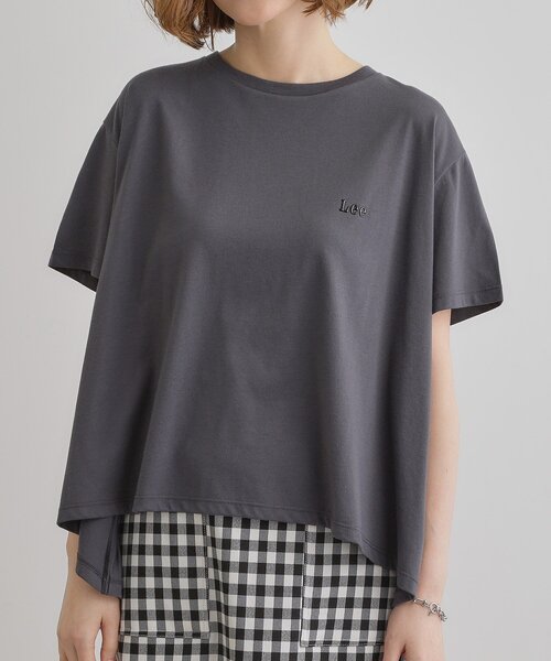 Lee（リー）の「【Lee×grove別注】HALF SLEEVE FLARE T-SHIRTS（Tシャツ/カットソー・レディース・オフホワイト/チャコールグレー/ホワイト系5・01/02）」の16枚目の写真