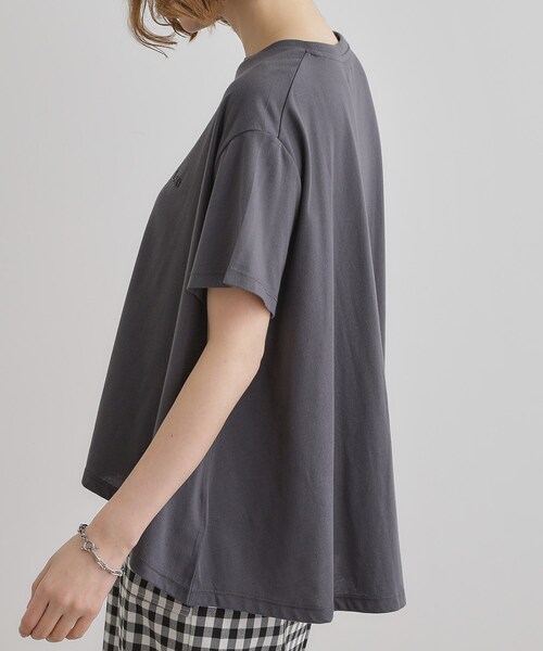 Lee（リー）の「【Lee×grove別注】HALF SLEEVE FLARE T-SHIRTS（Tシャツ/カットソー・レディース・オフホワイト/チャコールグレー/ホワイト系5・01/02）」の17枚目の写真
