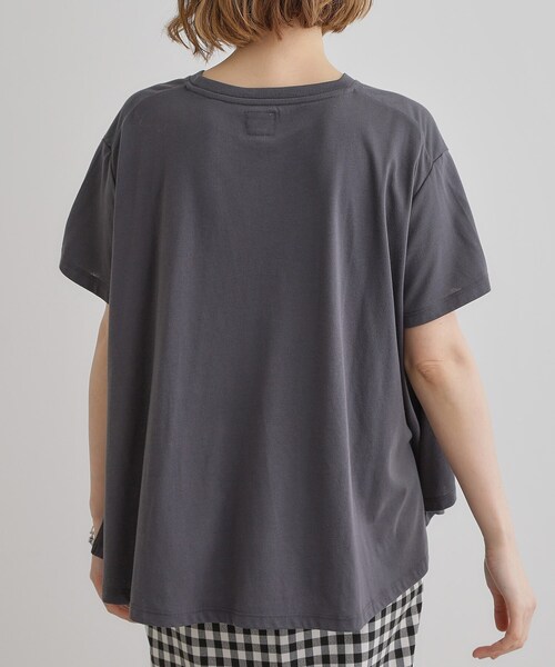 Lee（リー）の「【Lee×grove別注】HALF SLEEVE FLARE T-SHIRTS（Tシャツ/カットソー・レディース・オフホワイト/チャコールグレー/ホワイト系5・01/02）」の18枚目の写真