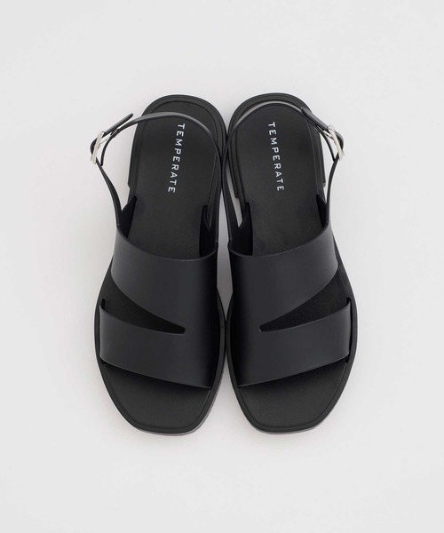 TEMPERATE（テンパレイト）の「TEMPERATE / テンパレイト HOLS（サンダル・レディース・ブラウン/Black/アッシュ/クリア・36/38/40）」の2枚目の写真