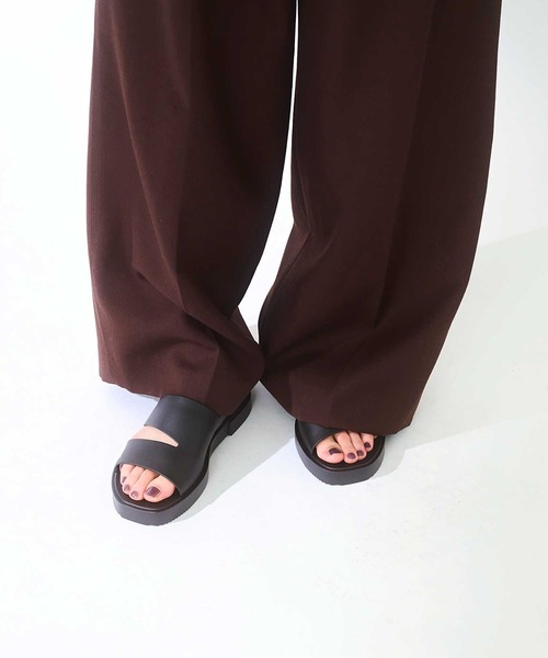 TEMPERATE（テンパレイト）の「TEMPERATE / テンパレイト HOLS（サンダル・レディース・ブラウン/Black/アッシュ/クリア・36/38/40）」の18枚目の写真