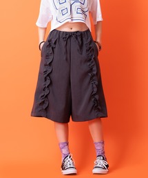 a.p.o.v.（エーピーオービー）の「a.p.o.v. センターフリルTRスーツワイドハーフパンツ（その他パンツ）」