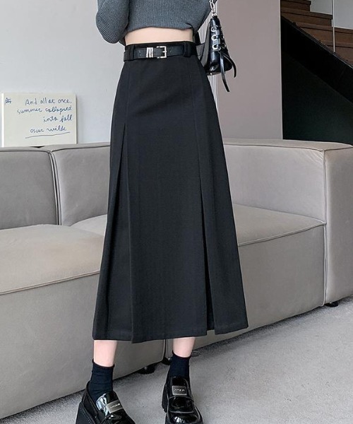 Teem Store(チームストア)の「【ベルト付き】プリーツロングスカート(スカート・レディース・グレー/ブラック・M/L)」の18枚目の写真