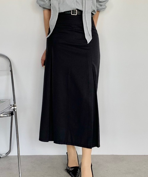 Teem Store(チームストア)の「【ベルト付き】プリーツロングスカート(スカート・レディース・グレー/ブラック・M/L)」の13枚目の写真