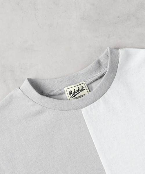 Right-on（ライトオン）の「【Refurbish】切り替えＴシャツ（Tシャツ/カットソー・キッズ・ブルー/ホワイト/ブラック/グレー・140/150/160/130）」の10枚目の写真