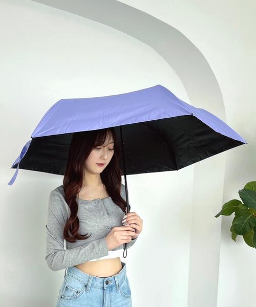 WEGO(ウィゴー)の「WEGO/PROTECT U(折りたたみ傘・レディース・ブラック/パープル/ベージュ/オフホワイト/グレー・FREE)」の14枚目の写真