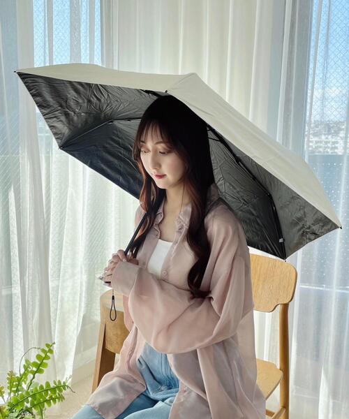 WEGO(ウィゴー)の「WEGO/PROTECT U(折りたたみ傘・レディース・ブラック/パープル/ベージュ/オフホワイト/グレー・FREE)」の12枚目の写真