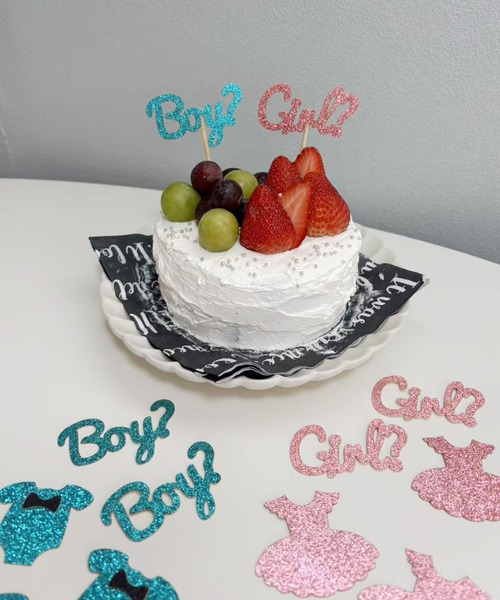 Port（ポート）の「【 Port / ポート 】 ベビーシャワー ジェンダーリビール ケーキトッパー セット / 性別発表 (2種セット)_（おもちゃ・キッズ・その他・FREE）」の3枚目の写真