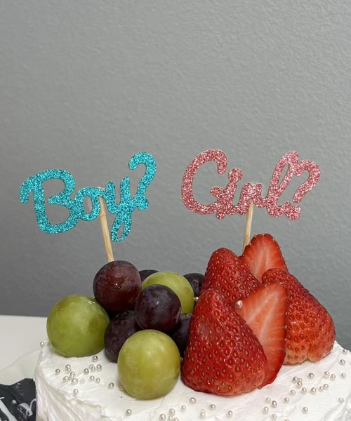 Port（ポート）の「【 Port / ポート 】 ベビーシャワー ジェンダーリビール ケーキトッパー セット / 性別発表 (2種セット)_（おもちゃ・キッズ・その他・FREE）」の4枚目の写真