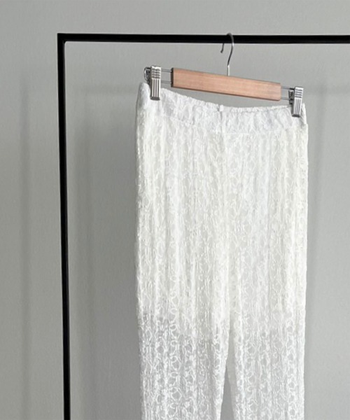 Jewelobe(ジュエローブ)の「フリルヘムレースパンツ(その他パンツ・レディース・ホワイト/ブラック・FREE)」の12枚目の写真