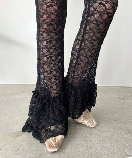 Jewelobe(ジュエローブ)の「フリルヘムレースパンツ(その他パンツ・レディース・ホワイト/ブラック・FREE)」の18枚目の写真