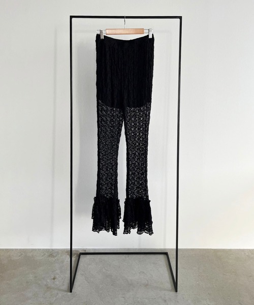 Jewelobe(ジュエローブ)の「フリルヘムレースパンツ(その他パンツ・レディース・ホワイト/ブラック・FREE)」の3枚目の写真