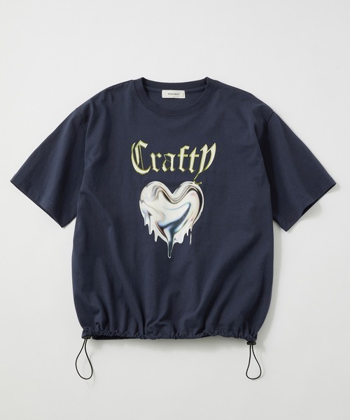 オリジナル　プリントロゴ メタリックデザインロゴプリント ドロスト半袖Tシャツ MONO