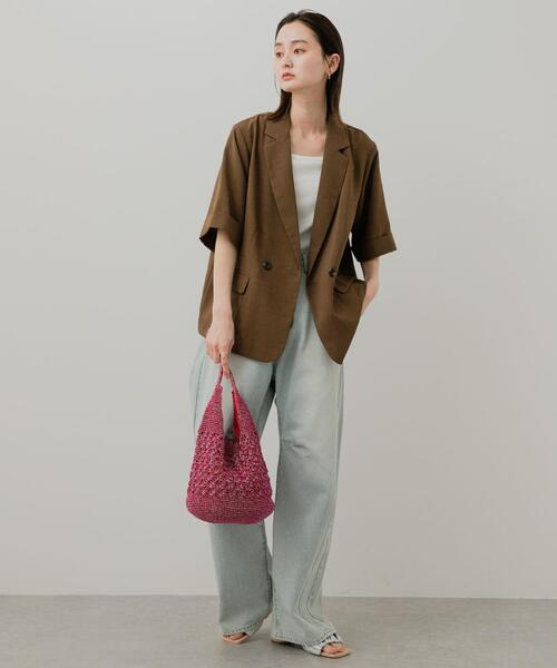 SENSE OF PLACE by URBAN RESEARCH(センスオブプレイスバイアーバンリサーチ)の「2WAYタンクトップ(タンクトップ・レディース・ライトベージュ/オフホワイト/ブラック・ONE)」の11枚目の写真