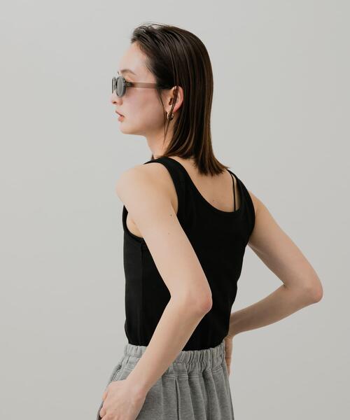 SENSE OF PLACE by URBAN RESEARCH(センスオブプレイスバイアーバンリサーチ)の「2WAYタンクトップ(タンクトップ・レディース・ライトベージュ/オフホワイト/ブラック・ONE)」の16枚目の写真