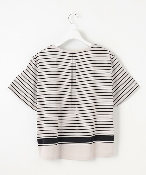 J.PRESS(ジェイプレス)の「【洗える】パネルボーダー Tシャツ(Tシャツ/カットソー・レディース・ネイビー系1/ダークブラウン系1/ブラック系2・MEDIUM/LARGE)」の13枚目の写真