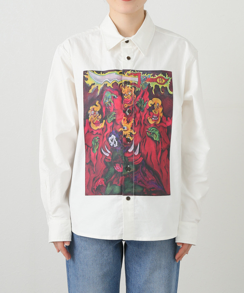 ブラウス シャツ 「BRAIN DEAD/ブレインデッド」  MYTHIC STAR OXFORD T24004294D125 レディース メンズ セール】【BRAIN DEAD/ブレインデッド】 MYTHIC STAR OXFORD