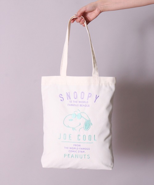 PEANUTS（ピーナッツ）の「(ACT)【PEANUTS】刺繍 トートバッグ（トートバッグ・レディース・アイボリー系1/アイボリー系2/アイボリー系3・ONE SIZE）」の10枚目の写真