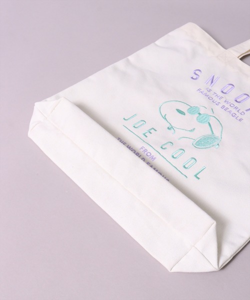 PEANUTS（ピーナッツ）の「(ACT)【PEANUTS】刺繍 トートバッグ（トートバッグ・レディース・アイボリー系1/アイボリー系2/アイボリー系3・ONE SIZE）」の22枚目の写真