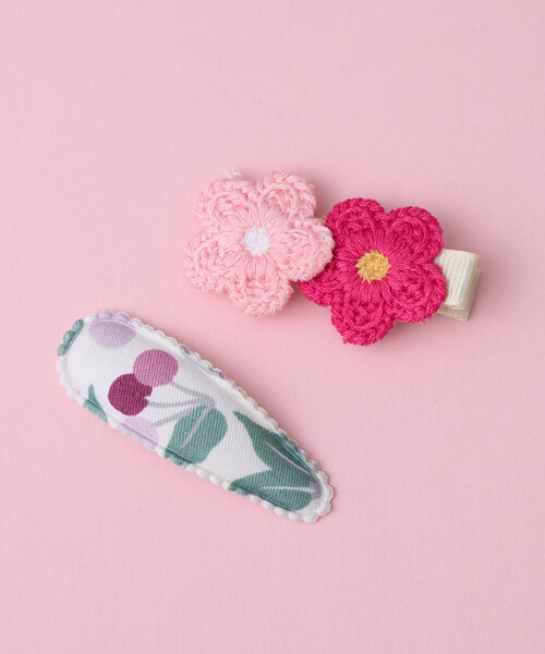 BIRTHDAY BAR(バースデイバー)の「KIDS HAIR PIN Bloom Clip キッズへアピン(ヘアピン・レディース・レッド/イエロー・0)」の2枚目の写真