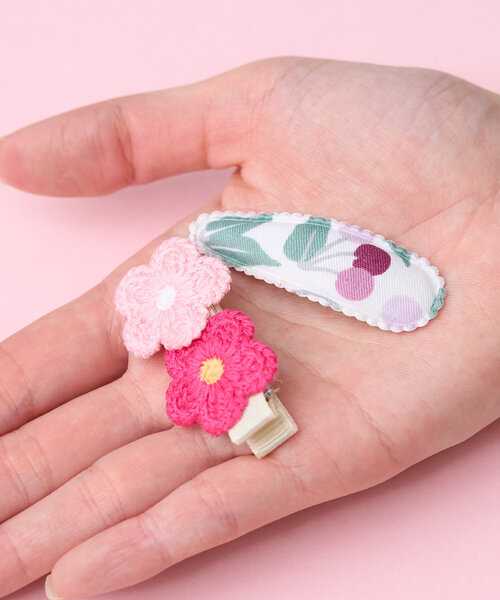 BIRTHDAY BAR(バースデイバー)の「KIDS HAIR PIN Bloom Clip キッズへアピン(ヘアピン・レディース・レッド/イエロー・0)」の7枚目の写真
