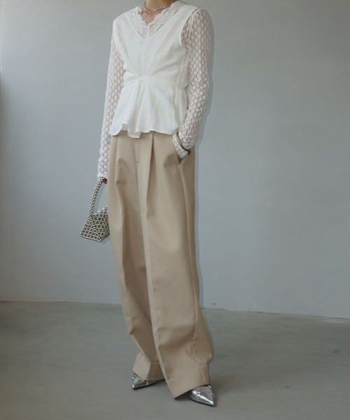 コウです。ワイドチノ２本プラス コウです。ワイドチノ2本プラス ガレージチノワイドストレートパンツ