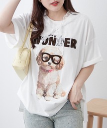 continuer de NICE CLAUP | メガネ犬半袖Ｔ(Tシャツ/カットソー)