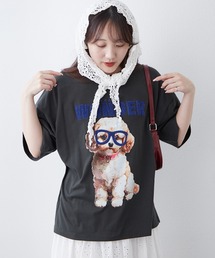 メガネ犬半袖T