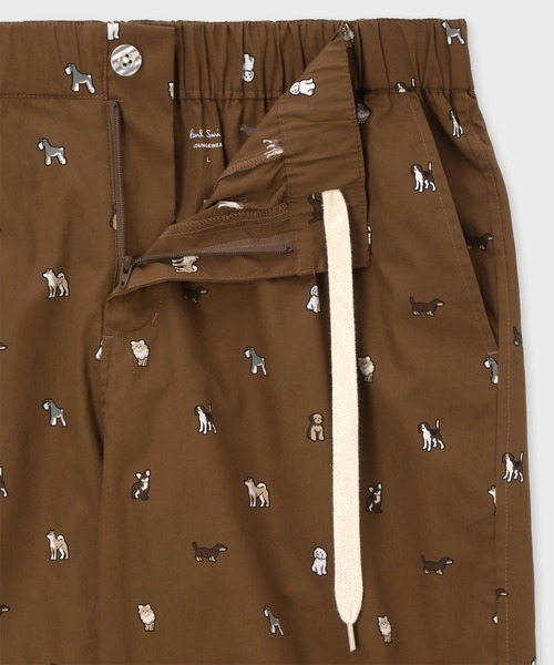 Paul Smith(ポールスミス)の「【ラウンジウェア】“Japan Dog” ショーツ【853243 7910S】(その他パンツ・メンズ・グリーン/ネイビー/ベージュ・MEDIUM/LARGE)」の4枚目の写真