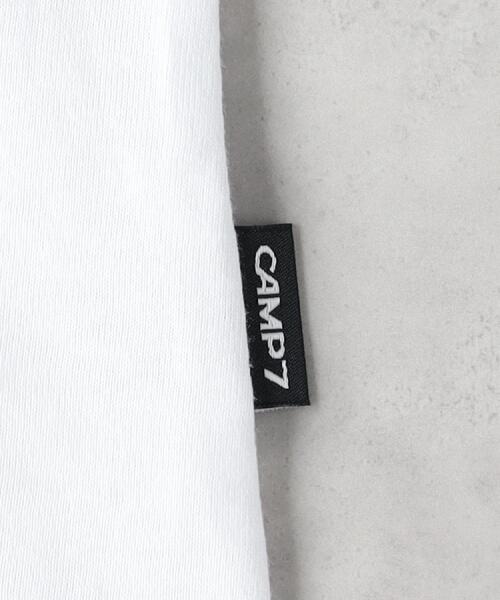 CAMP7(キャンプセブン)の「CAMP7(キャンプ7)【メンズ】フロントロゴ刺繍Tシャツ(Tシャツ/カットソー・メンズ・ブラック/ホワイト・L/XL/M)」の15枚目の写真