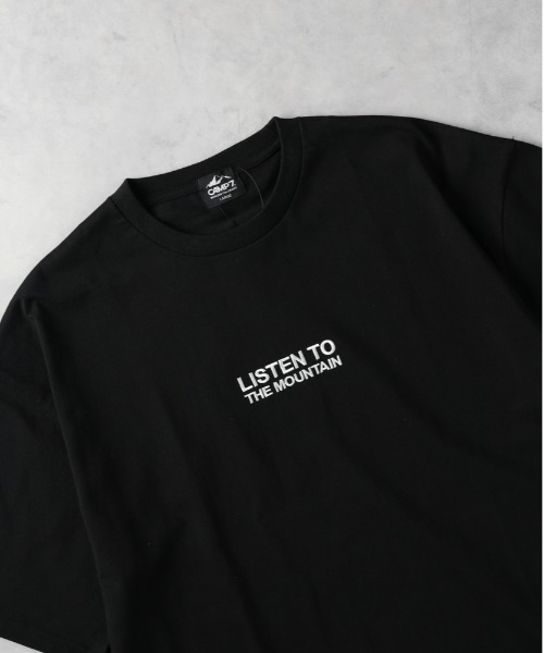 CAMP7(キャンプセブン)の「CAMP7(キャンプ7)【メンズ】フロントロゴ刺繍Tシャツ(Tシャツ/カットソー・メンズ・ブラック/ホワイト・L/XL/M)」の5枚目の写真