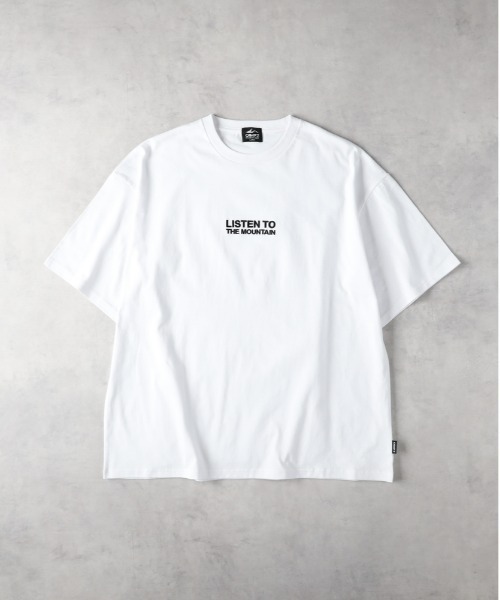 CAMP7(キャンプセブン)の「CAMP7(キャンプ7)【メンズ】フロントロゴ刺繍Tシャツ(Tシャツ/カットソー・メンズ・ブラック/ホワイト・L/XL/M)」の6枚目の写真