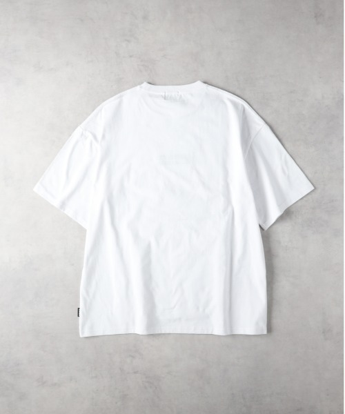 CAMP7(キャンプセブン)の「CAMP7(キャンプ7)【メンズ】フロントロゴ刺繍Tシャツ(Tシャツ/カットソー・メンズ・ブラック/ホワイト・L/XL/M)」の7枚目の写真