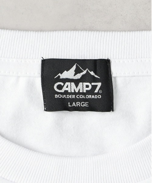 CAMP7(キャンプセブン)の「CAMP7(キャンプ7)【メンズ】フロントロゴ刺繍Tシャツ(Tシャツ/カットソー・メンズ・ブラック/ホワイト・L/XL/M)」の10枚目の写真