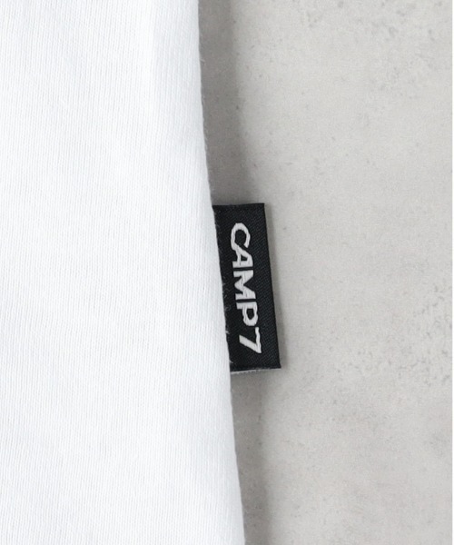 CAMP7(キャンプセブン)の「CAMP7(キャンプ7)【メンズ】フロントロゴ刺繍Tシャツ(Tシャツ/カットソー・メンズ・ブラック/ホワイト・L/XL/M)」の13枚目の写真