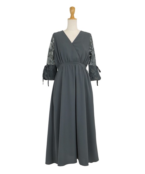 セール】フラワー刺繍カシュクールドレス結婚式 成人式 二次会 同窓会