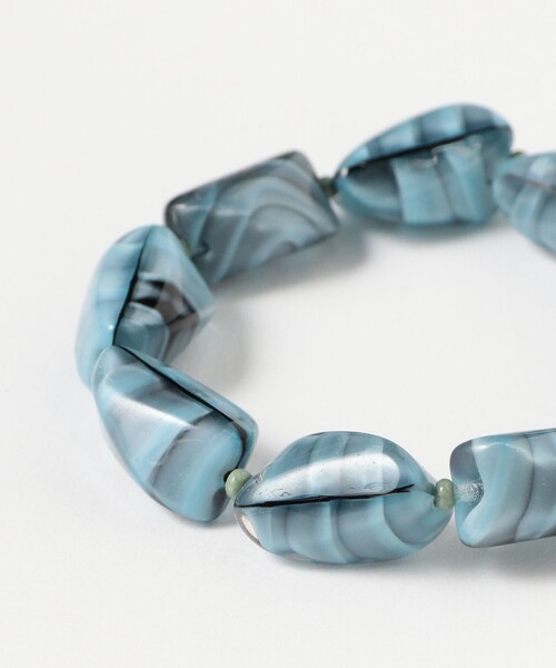 Ray BEAMS（レイビームス）の「デッドストック ガラスビーズ ブレスレット②（ブレスレット・レディース・サックスブルー・ONE SIZE）」の2枚目の写真