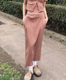 ROXY | MIXTURE SKIRT/ロキシーウエストゴムリブスカート(スカート)