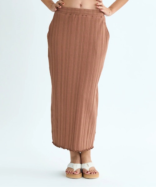 ROXY(ロキシー)の「MIXTURE SKIRT/ロキシーウエストゴムリブスカート(スカート・レディース・ベージュ/ホワイト・SMALL/MEDIUM/LARGE)」の21枚目の写真