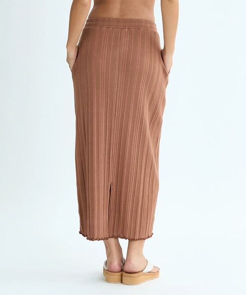 ROXY(ロキシー)の「MIXTURE SKIRT/ロキシーウエストゴムリブスカート(スカート・レディース・ベージュ/ホワイト・SMALL/MEDIUM/LARGE)」の9枚目の写真