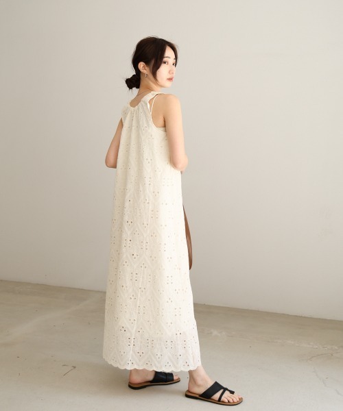 セール】【S・Mサイズ展開】コットン刺繍ワンピース（ワンピース