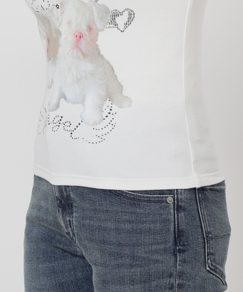 Oriens JOURNAL STANDARD（オリエンス ジャーナルスタンダード）の「【Mika.I×Oriens】プリントタンクトップ（タンクトップ・レディース・ホワイト/ブルー系その他/ピンク・FREE）」の10枚目の写真