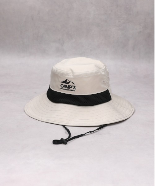 CAMP7（キャンプセブン）の「【CAMP7】サンシェード付きアドベンチャーハット（ハット・キッズ・ベージュ/ブラック・フリー）」の2枚目の写真