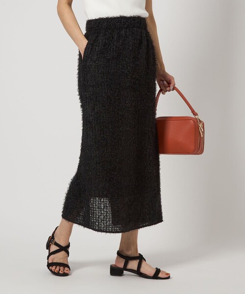 セール】フリンジ ジャカード タイト スカート（スカート）｜green