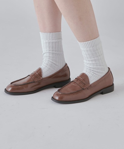 Lui's（ルイス）の「コインローファー（ローファー・レディース・ブラウン/ブラック・23.5/24.5）」の5枚目の写真