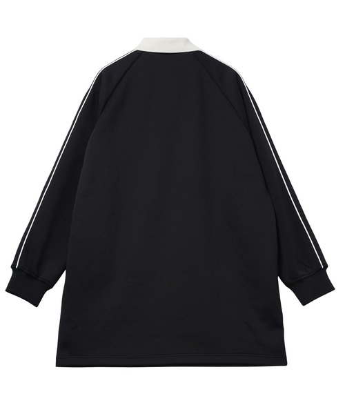 X-girl(エックスガール)の「HALF ZIP JERSEY DRESS(ワンピース・レディース・ブラック/ブラウン・S/M)」の3枚目の写真